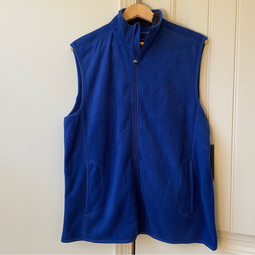 Field & Stream Arctic Blue Zip Up Fleece Vest